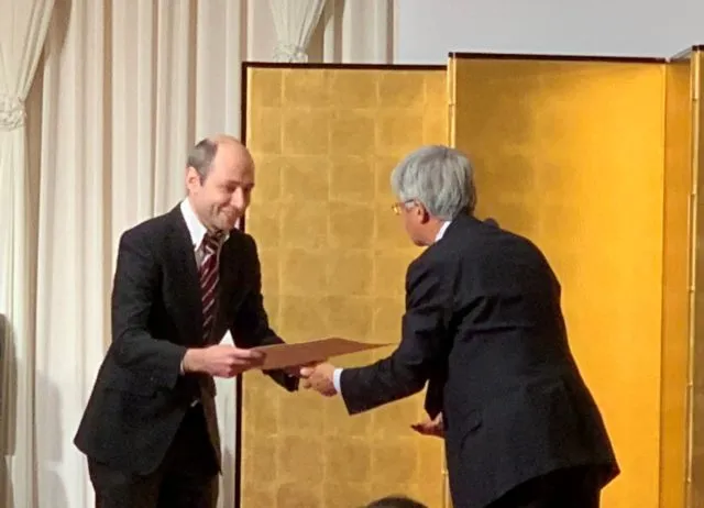 Mujin co-founder Ross Diankov received the JSME medal for new technology