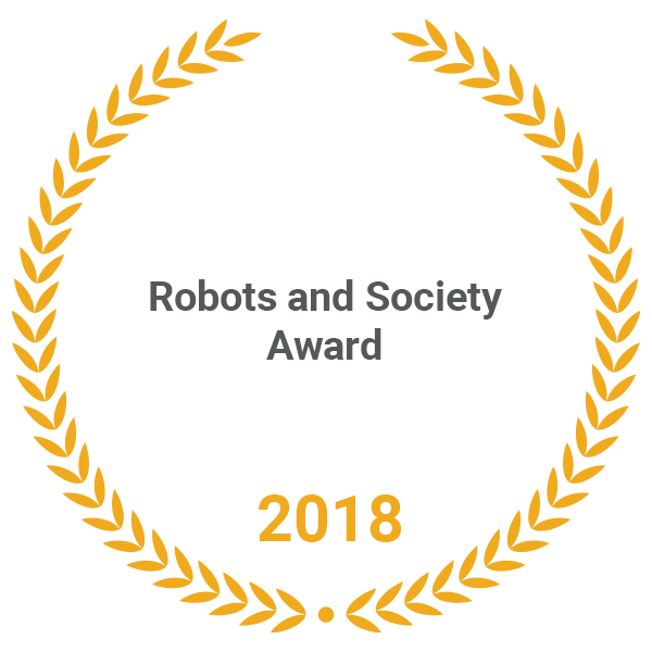 2018 Robots and society award
